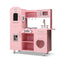 Keezi Wooden Kids Kitchen Play Set Pink Pretend Cooking Toys