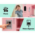 Keezi Wooden Kids Kitchen Play Set Pink Pretend Cooking Toys