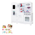 Keezi Kids Wooden Kitchen Pretend Play Set White Cooking Toys