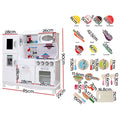 Keezi Kids Wooden Kitchen Pretend Play Set White Cooking Toys