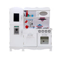Keezi Kids Wooden Kitchen Pretend Play Set White Cooking Toys