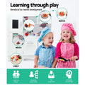 Keezi Kids Wooden Kitchen Pretend Play Set White Cooking Toys
