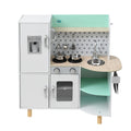 Keezi 85cm Wooden Kitchen Play Set Green Oven Fridge Cooking Toy