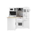 Keezi Wooden Kids Kitchen Play Set White Pretend Cooking Toys