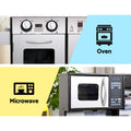 Keezi Wooden Kids Kitchen Play Set Oven Fridge Pretend Cooking