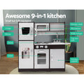Keezi Wooden Kids Kitchen Play Set Stove Fridge Cooking Toys