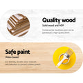 Keezi Wooden Kids Kitchen Play Set Stove Fridge Cooking Toys