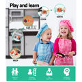 Keezi Wooden Kids Kitchen Play Set Stove Fridge Cooking Toys