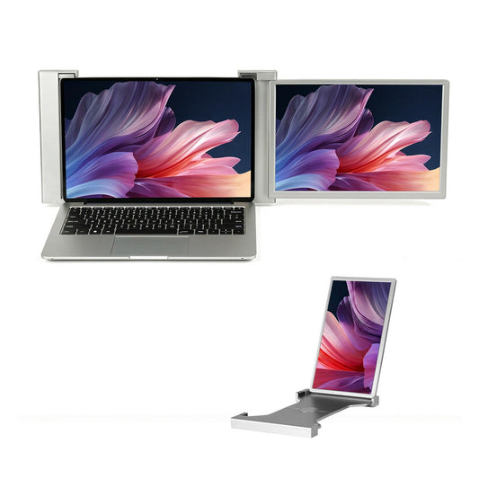 Devanti Portable Monitor 1080P IPS USB-C Dual Display Laptop