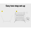 Everfit Soccer Net Baseball Pitching Goal Training 9 Target Zone