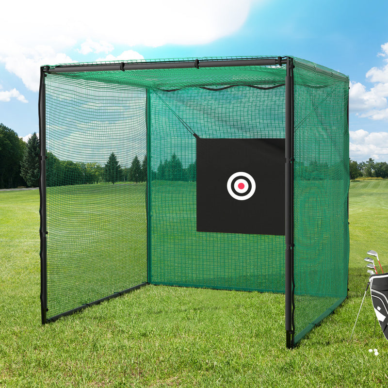 Everfit 3m Golf Practice Net Hitting Cage Steel Frame Baseball