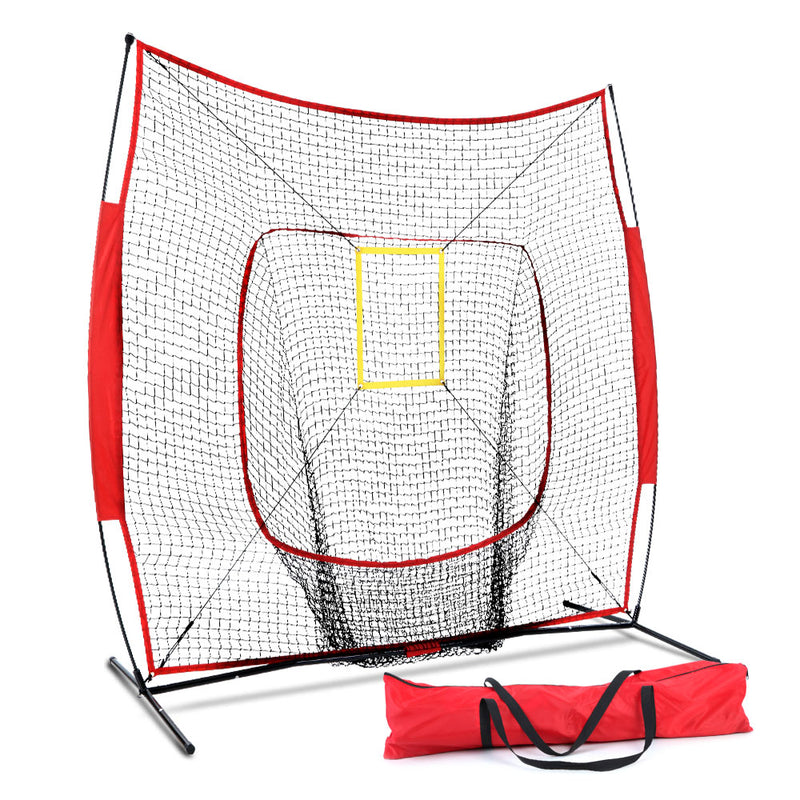 Everfit 7ft Baseball Net Pitching Kit Stand Softball Training