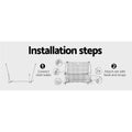 Everfit 1.8m Football Soccer Net Portable Goal Rebounder Training