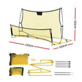 Everfit 2.1m Football Soccer Net Goal Rebounder Yellow