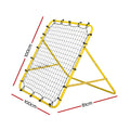 Everfit Sports Rebounder Net Baseball Soccer Football Training Yellow