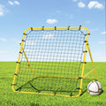Everfit Sports Rebounder Net Baseball Soccer Football Training Yellow