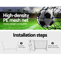 Everfit 3.6m Football Soccer Net Portable Goal Rebounder Training