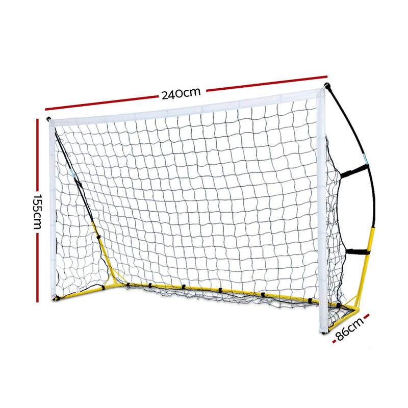 Everfit 2.4m Football Soccer Net Portable Goal Rebounder Training