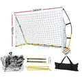Everfit 2.4m Football Soccer Net Portable Goal Rebounder Training