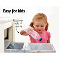 Cefito Pull Out Bin Double Basket 2x15L Grey Kitchen