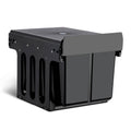 Cefito Double Pull Out Bin 2x15L Black Kitchen Waste Basket