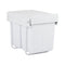 Cefito Pull Out Bin Double Basket 2x20L White