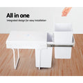 Cefito Pull Out Bin Double Basket 2x20L White