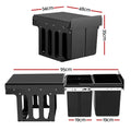 Cefito Triple Pull Out Bin 31L Black Kitchen Garbage Rubbish