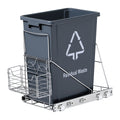 Cefito 40L Pull Out Bin Kitchen Cabinet Slide Rubbish Grey
