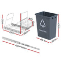 Cefito 40L Pull Out Bin Kitchen Cabinet Slide Rubbish Grey