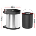 Cefito 12L Pull Out Swing Bin Kitchen Waste