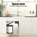 Cefito 12L Pull Out Swing Bin Kitchen Waste