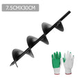 Giantz Power Garden Auger 75x300mm Earth Planter Black