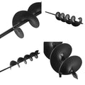 GIANTZ Earth Auger 75x600mm Small Black Garden Planter Drill