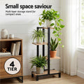 Artiss 4 Tier Metal Plant Stand Shelf Indoor Outdoor Garden Home