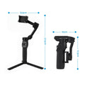 Devanti 3-Axis Gimbal Stabilizer with Tripod for Smartphone, Foldable Selfie Stick