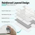 Artiss 3D Peel Stick Wall Tiles Self Adhesive White 10 Sheets