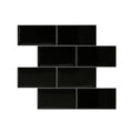 Artiss 3D Peel Stick Wall Tiles Self Adhesive Subway 10 Sheets Black