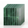 Artiss 3D Peel and Stick Wall Tiles Self Adhesive LinearGrid Backsplash 10 Sheets, Green