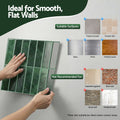 Artiss 3D Peel Stick Wall Tiles Self Adhesive Green 10 Sheets