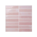 Artiss 3D Peel and Stick Wall Tiles Self Adhesive LinearGrid Backsplash 10 Sheets, Pink