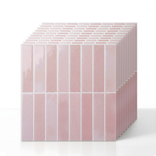 Artiss 3D Peel Stick Wall Tiles Self Adhesive 10 Sheets Pink