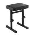 Alpha Piano Bench Adjustable Seat Heavy Duty H-Shape Piano Stool Black