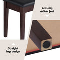 Alpha Piano Bench Wooden PU Leather Storage Stool