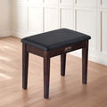 Alpha Piano Bench Wooden PU Leather Storage Stool