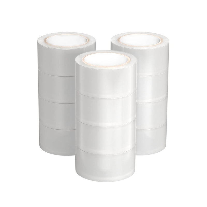 12 Rolls Clear Packing Tape 48mm x 75m Sticky Sealing Tape
