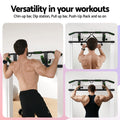 Multi-Grip Pull Up Bar 101cm Doorway Chin Up Home Gym Workout