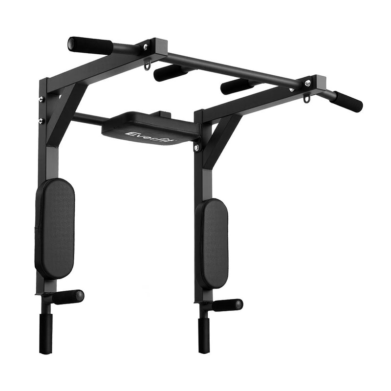 Everfit Pull Up Bar Dip Station Multi Gym 150kg Home Power Station