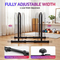 Everfit Dip Station Parallette Bars Home Gym Workout Stand Black