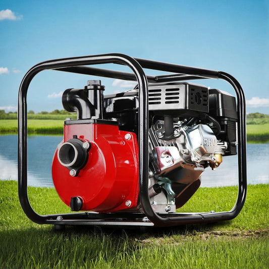 Giantz 7HP Petrol Water Pump 2" High Flow 4-Stroke Irrigation